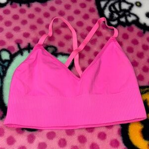 Pink Strappy Bralette